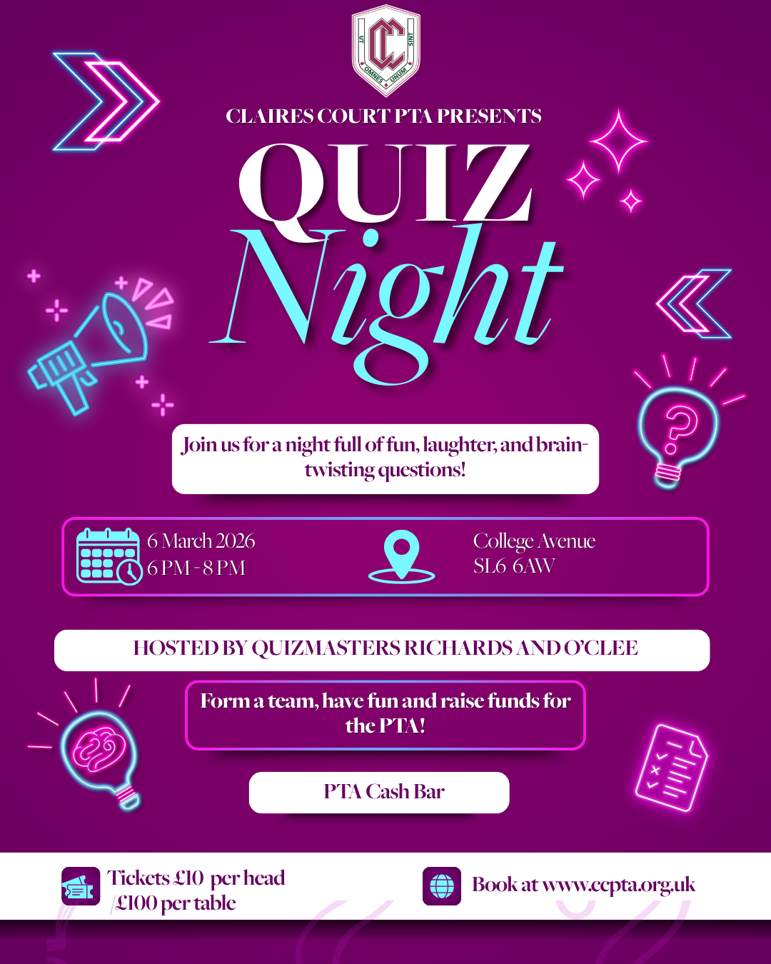 PTA Quiz Night 2026