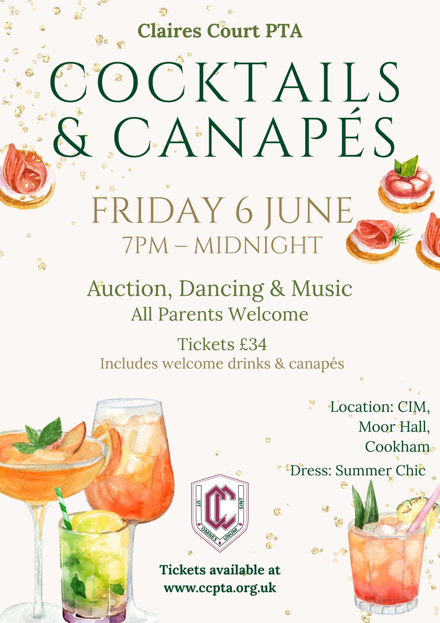 CC PTA - Cocktails & Canapes