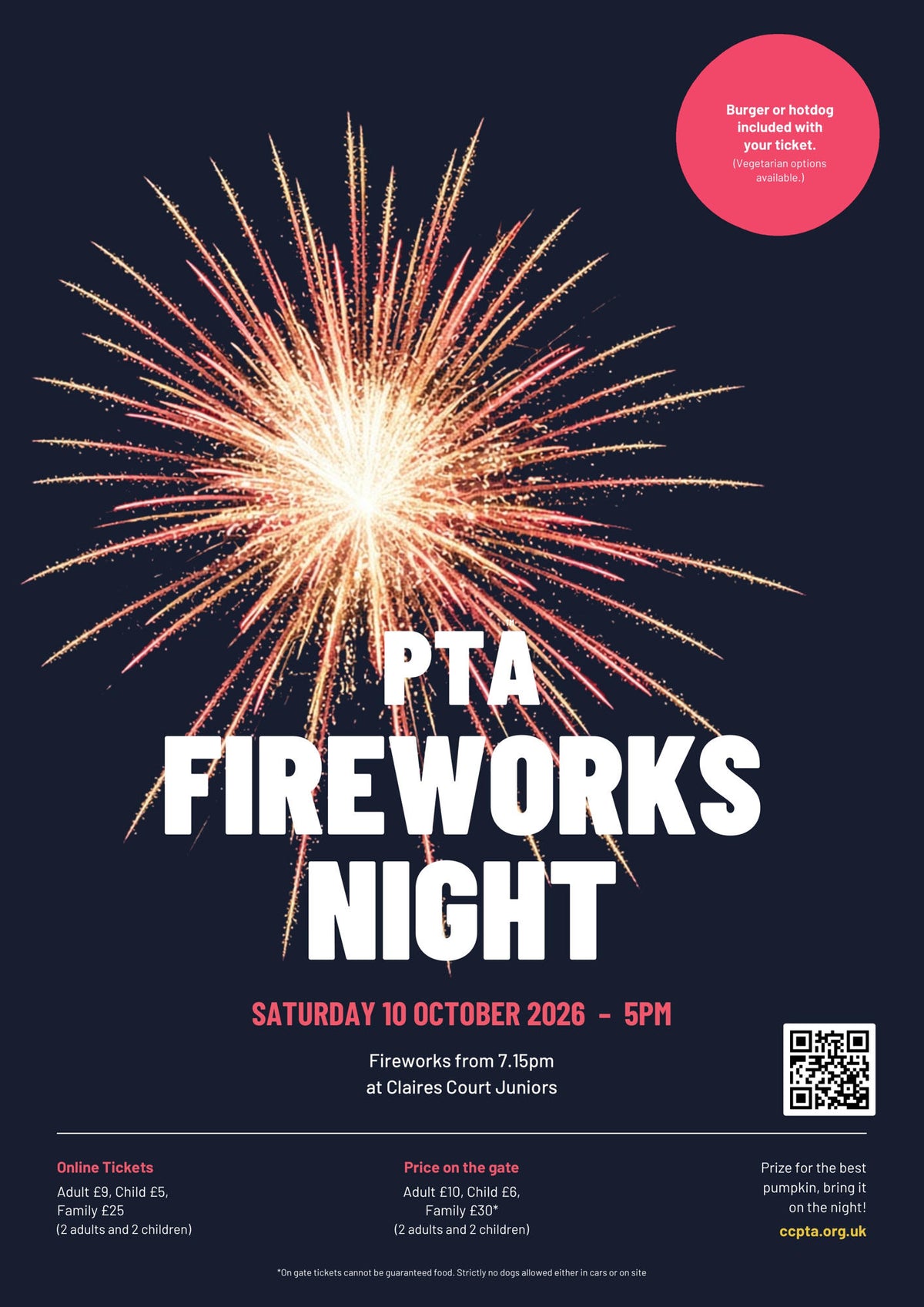 PTA Fireworks Night 2026